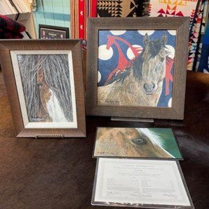 "RARE" Signed Judy Larson Giclee Artwork 3 pieces.